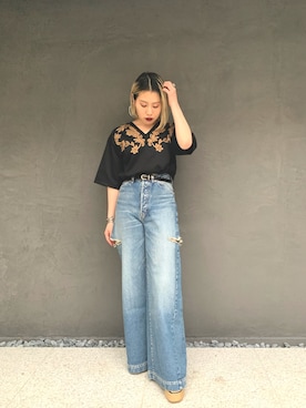 「LOKITHO（ロキト）のアイテム」を使った、SHCさん（レディース・155cm）の春コーディネート