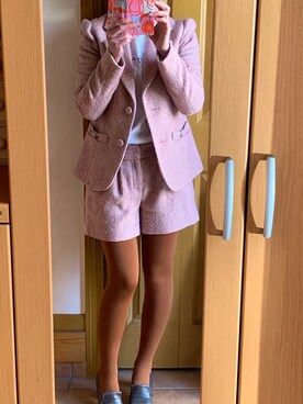 「To b. by agnes b.（トゥービーバイアニエスベー）のアイテム（セットアップ）」を使った、百合おさん（レディース・155cm）の冬コーディネート