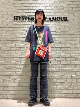 「ﾋﾞｯｸﾞｼﾙｴｯﾄ」｜「アイテム（パンツ）」を使った、ゆうかさん（レディース・164cm）の夏コーディネート