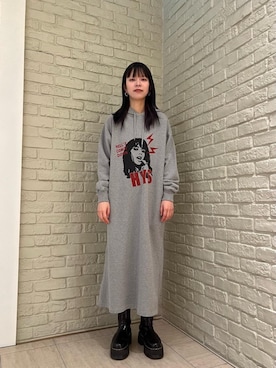 「らふこーで」｜「アイテム（ワンピース/ドレス）」を使った、ゆうかさん（レディース・164cm）の冬コーディネート