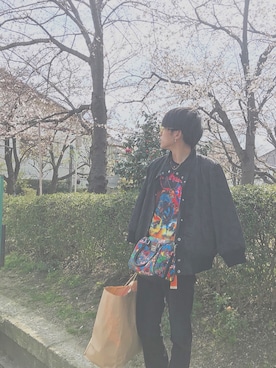 「HUDSON（ハドソン）のアイテム」を使った、chunさん（メンズ・175cm）の春コーディネート