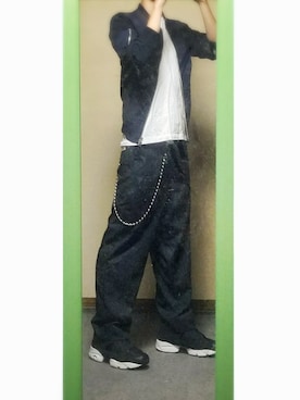 「STUDIOUS（ステュディオス）のアイテム（MA-1）」を使った、守岡　優人さん（メンズ・171cm）の夏コーディネート