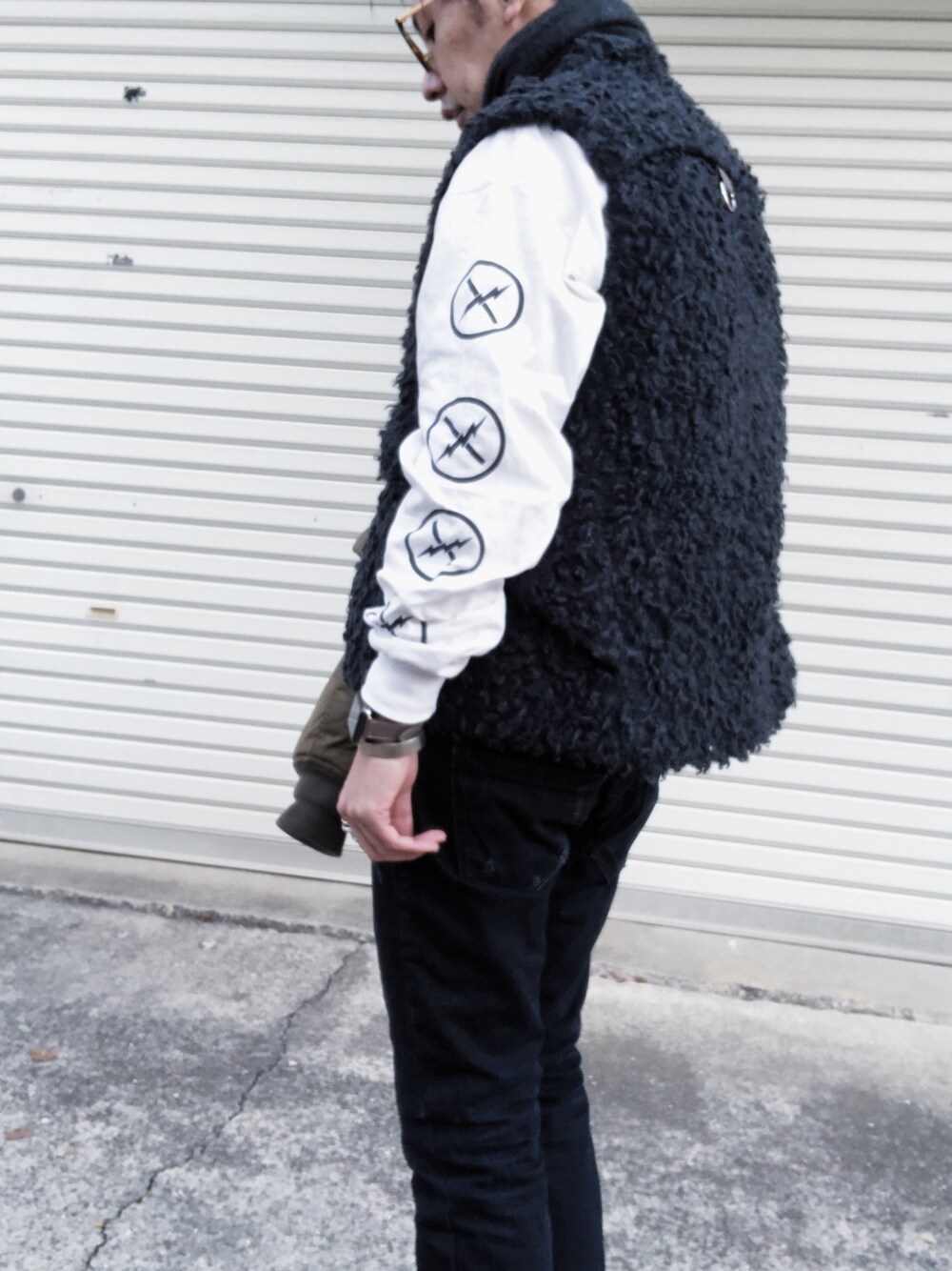 サイズXL【新品】Kolor ダウンベストレイヤードテーラードコート サイズXL【新品】Kolor ダウンベストレイヤードテーラードコート