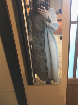 「AMERI」｜「アイテム（ダウンジャケット/コート）」を使った、aaaanさん（レディース・164cm）の冬コーディネート