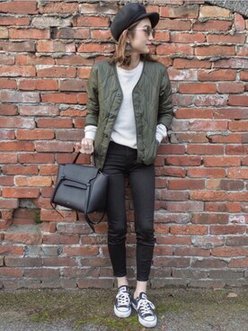 asukaさん（レディース・163cm）の冬コーディネート