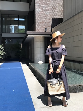 「Caffe（カフェ）のアイテム」を使った、asukaさん（レディース・163cm）の春コーディネート