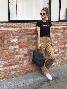 asukaさん（レディース・163cm）の春コーディネート