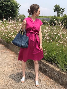 「GRL（グレイル）のアイテム（ピアス（両耳用））」を使った、asukaさん（レディース・163cm）の夏コーディネート