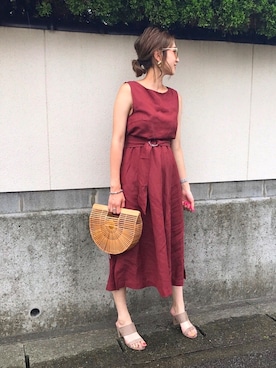 「GRL（グレイル）のアイテム（ピアス（両耳用））」を使った、asukaさん（レディース・163cm）の夏コーディネート