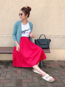 「GRL（グレイル）のアイテム（ピアス（両耳用））」を使った、asukaさん（レディース・163cm）の夏コーディネート