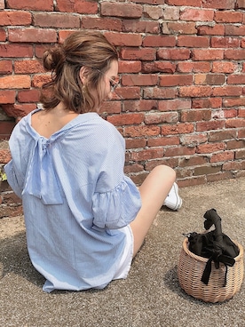 「GRL（グレイル）のアイテム（ピアス（両耳用））」を使った、asukaさん（レディース・163cm）の夏コーディネート