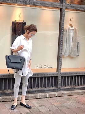 「GRL（グレイル）のアイテム（ピアス（両耳用））」を使った、asukaさん（レディース・163cm）の秋コーディネート