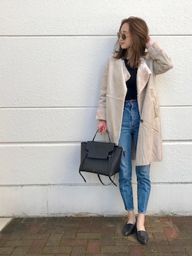 asukaさん（レディース・163cm）の冬コーディネート