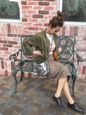 asukaさん（レディース・163cm）の冬コーディネート