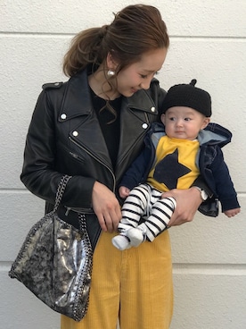 「GRL（グレイル）のアイテム（ピアス（両耳用））」を使った、asukaさん（レディース・163cm）の冬コーディネート