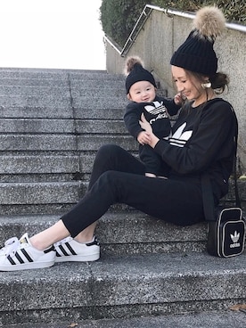 「GRL（グレイル）のアイテム（ピアス（両耳用））」を使った、asukaさん（レディース・163cm）の冬コーディネート