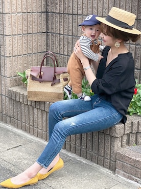 「GRL（グレイル）のアイテム（ピアス（両耳用））」を使った、asukaさん（レディース・163cm）の春コーディネート