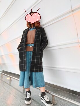 「MIXXO（ミッソ）のアイテム」を使った、Mollyさん（レディース・160cm）の冬コーディネート