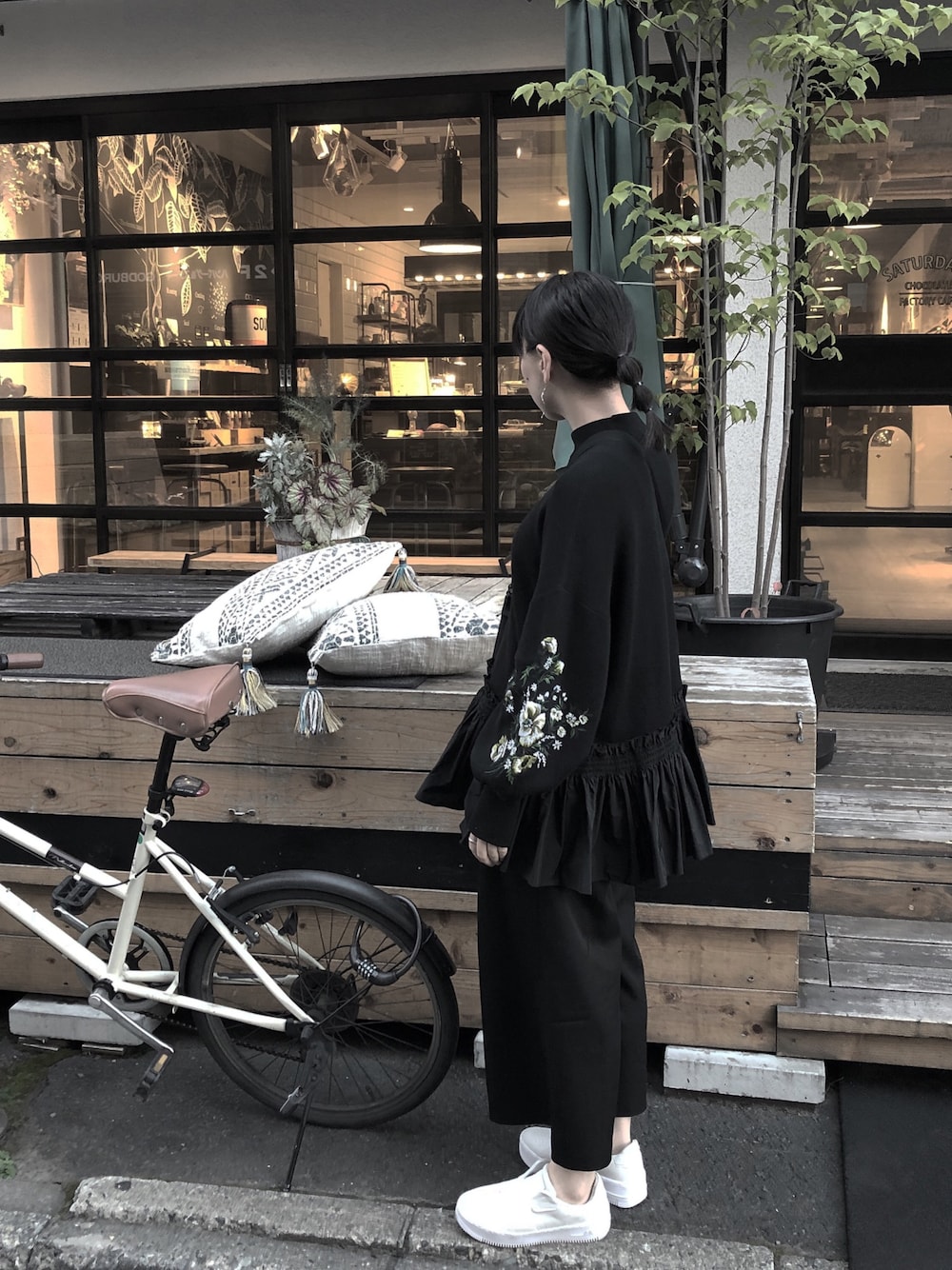 CLANE（クラネ）の「【CLANE/クラネ】エンブロイダリーフリル