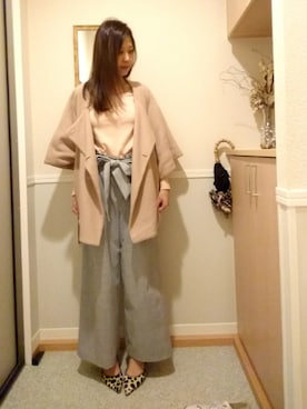 「MERCURYDUO（マーキュリーデュオ）のアイテム（ダウンジャケット/コート）」を使った、りさすてぃっくさん（レディース・164cm）の秋コーディネート