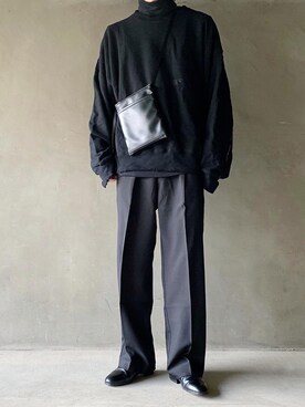 「stein」｜「アイテム（スリッポン）」を使った、HeHOさん（メンズ・173cm）の冬コーディネート