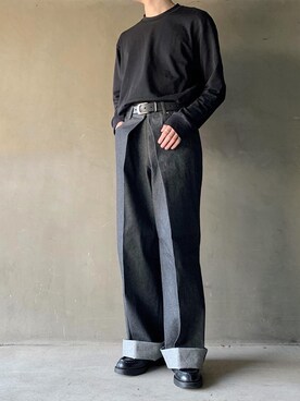 「JOHN LAWRENCE SULLIVAN」｜「アイテム（その他）」を使った、HeHOさん（メンズ・173cm）の春コーディネート