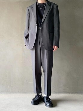 「春めきシューズ」｜「アイテム（その他アウター）」を使った、HeHOさん（メンズ・173cm）の春コーディネート