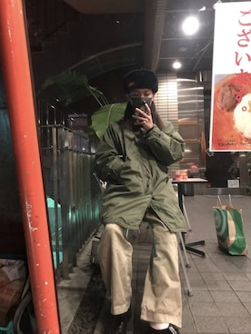 「BURBERRY（バーバリー）のアイテム（ローファー）」を使った、HIKARUさん（メンズ・170cm）の冬コーディネート