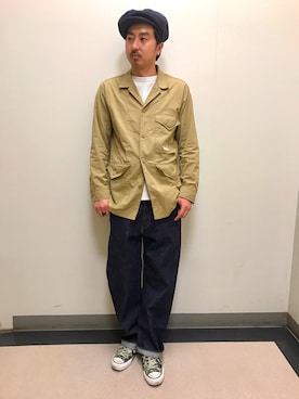 Schott　ファティーグ カバーオール ジャケット Schott N.Y.C ショット ワンスター 鹿革ディアレザー ポケット