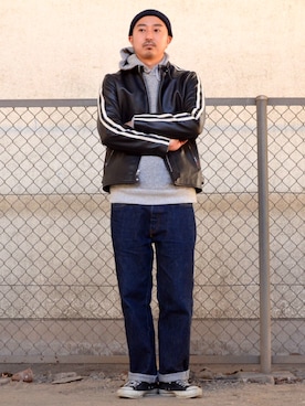 「レーサー」｜idaさん（メンズ・179cm）の冬コーディネート