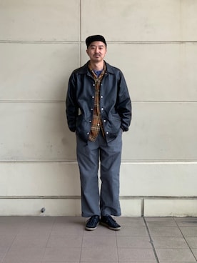 「schott（ショット）のアイテム（スタジャン）」を使った、idaさん（メンズ・179cm）の春コーディネート