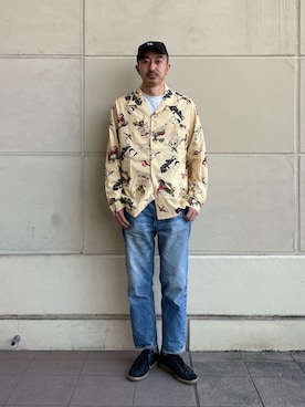 「アイテム（キャップ）」を使った、idaさん（メンズ・179cm）の冬コーディネート