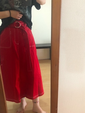 「原宿」｜「アイテム（スカート）」を使った、みわぴょんさん（レディース・165cm）の秋コーディネート
