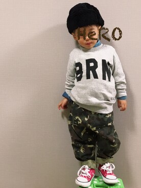HeROさん（キッズ・90cm）の冬コーディネート