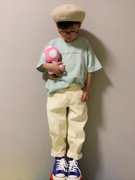 「Mint隊」｜「アイテム（その他）」を使った、HeROさん（キッズ・110cm）の春コーディネート