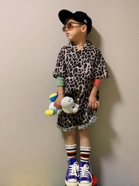 「アイテム（ラッピングキット）」を使った、HeROさん（キッズ・110cm）の春コーディネート