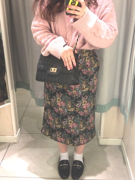 「GRL」｜「アイテム（スリッポン）」を使った、maaさん（レディース・152cm）の冬コーディネート