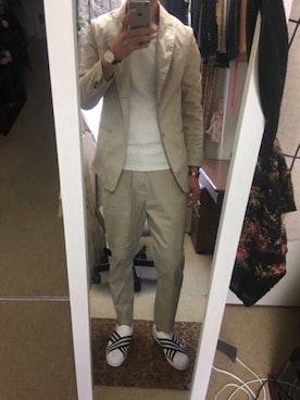 「SOLIDO（ソリード）のアイテム（ジャケット/アウター）」を使った、けんさん（メンズ・178cm）の春コーディネート