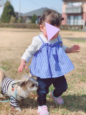 nenene ⋆*✩⑅◡̈⃝*さん（キッズ・80cm）の春コーディネート