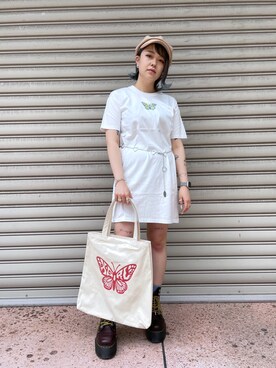 宮野瑠華さん（レディース・158cm）の春コーディネート