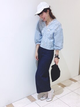 「スカラップ」｜「アイテム（キャップ）」を使った、yokoyama_yuuuさん（レディース・172cm）の冬コーディネート