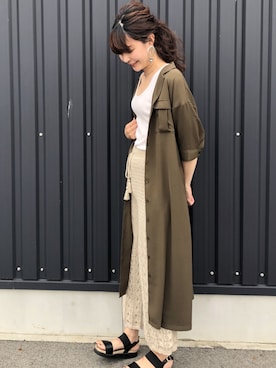 「Petit fleur（プチフルール）のアイテム」を使った、yokoyama_yuuuさん（レディース・173cm）の春コーディネート