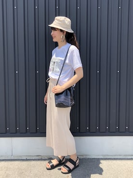 「Petit fleur（プチフルール）のアイテム」を使った、yokoyama_yuuuさん（レディース・173cm）の春コーディネート