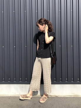 「Petit fleur（プチフルール）のアイテム」を使った、yokoyama_yuuuさん（レディース・173cm）の夏コーディネート