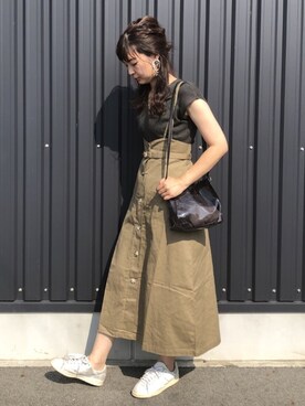 yokoyama_yuuuさんの「・SUGAR SPOON ベルト付ジャンパースカート＊★」を使ったコーディネート