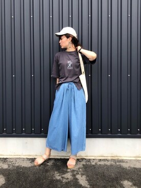 yokoyama_yuuuさん（レディース・173cm）の夏コーディネート