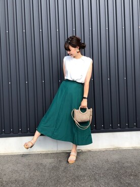 yokoyama_yuuuさん（レディース・173cm）の夏コーディネート