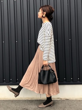 「RAY CASSIN FAVORI（レイカズンフェバリ）のアイテム」を使った、yokoyama_yuuuさん（レディース・173cm）の秋コーディネート