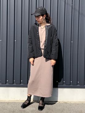 「Green　Parks（グリーンパークス）のアイテム（ブルゾン）」を使った、yokoyama_yuuuさん（レディース・173cm）の秋コーディネート