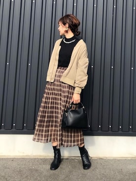 yokoyama_yuuuさん（レディース・173cm）の秋コーディネート